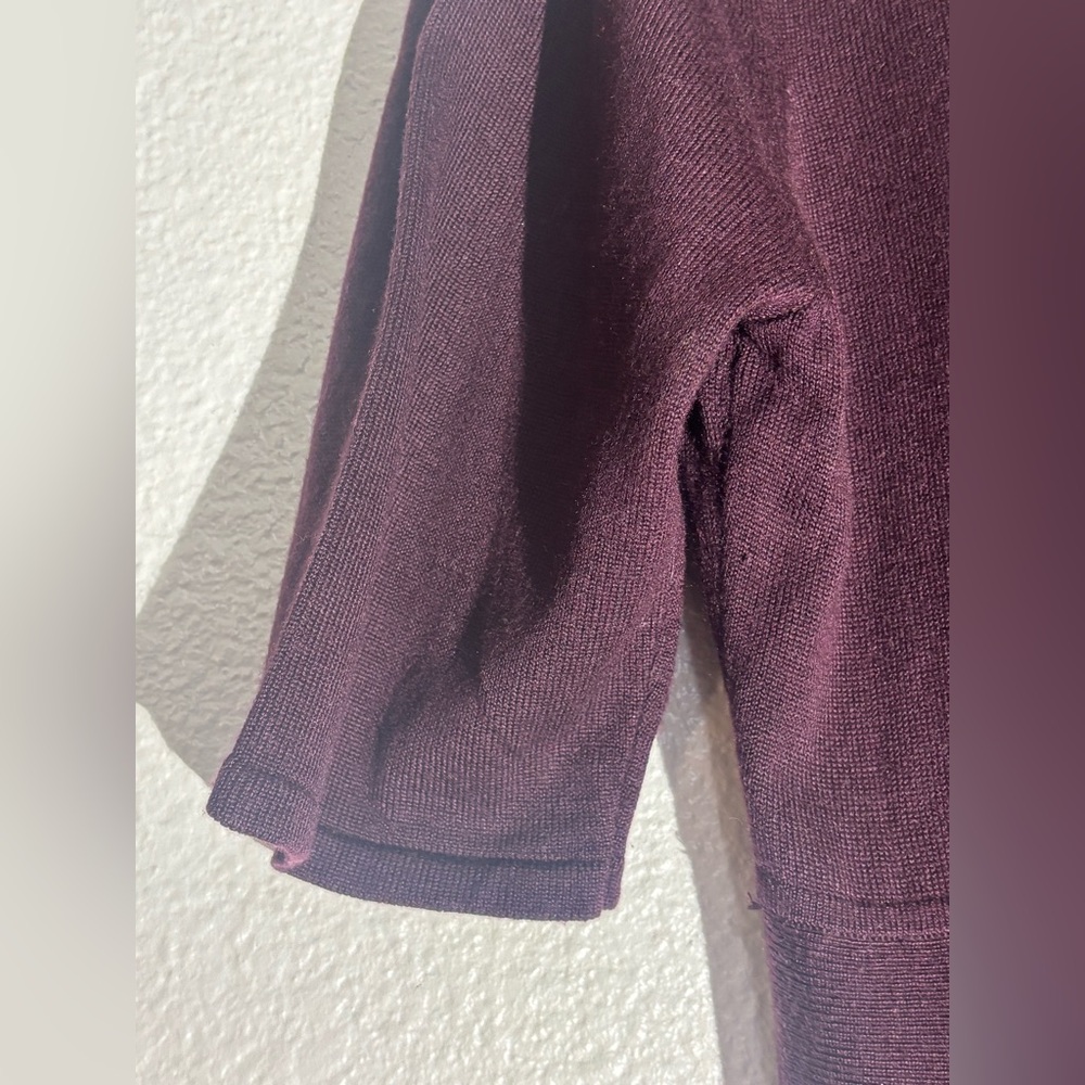 Ellen Tracy Vintage Burgundy Knit Dress - Picture 9 of 12